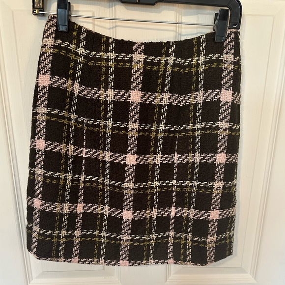 Favorite Daughter Brown and Cream Plaid Mini Skirt - Picture 2 of 5